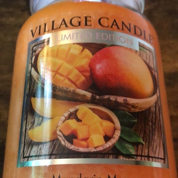 Discontinued Village Candle Mandarin Mango21.25 Oz - Picture 3 of 5